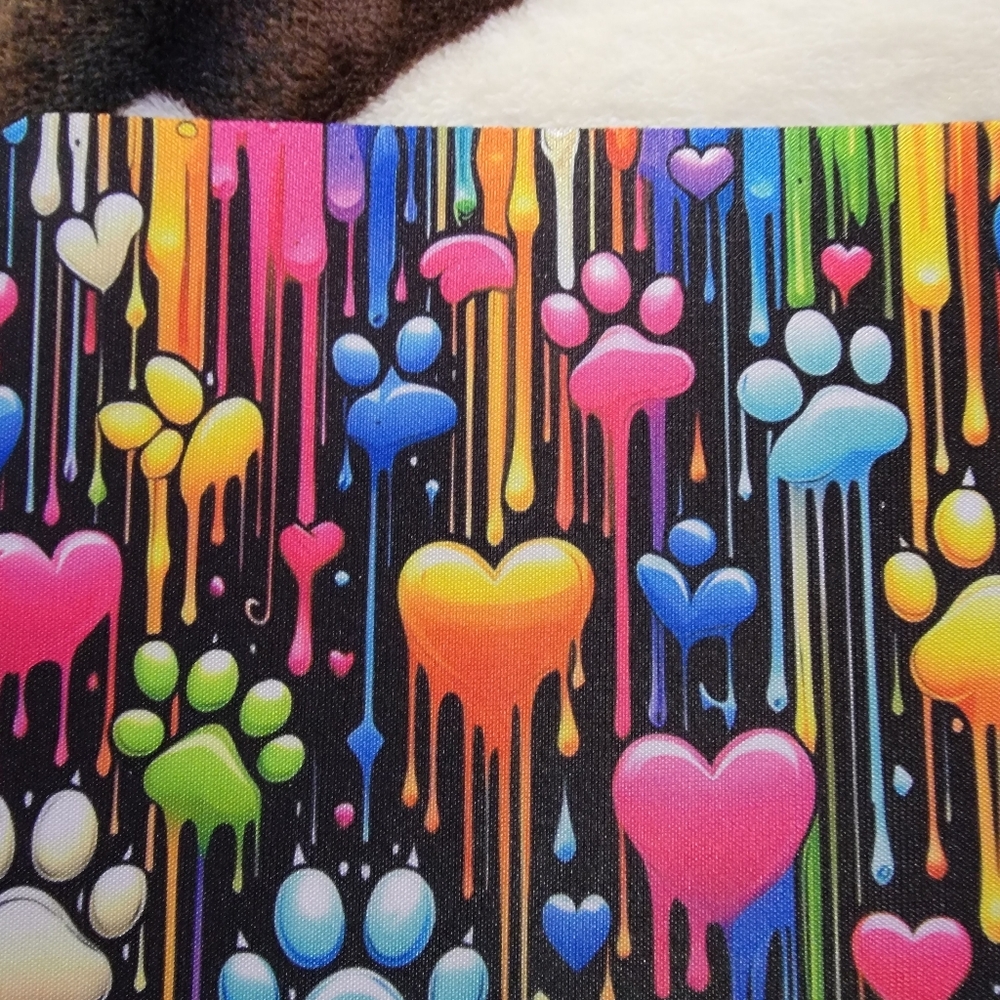 Paw Prints Colorful Computer Mouse Pad - Picture 5 of 7